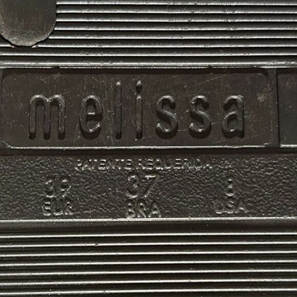 Melissa Flower Jelly Thong Flip Flop Women's 8 Black Pink Summer Vacation Beach - Picture 6 of 7